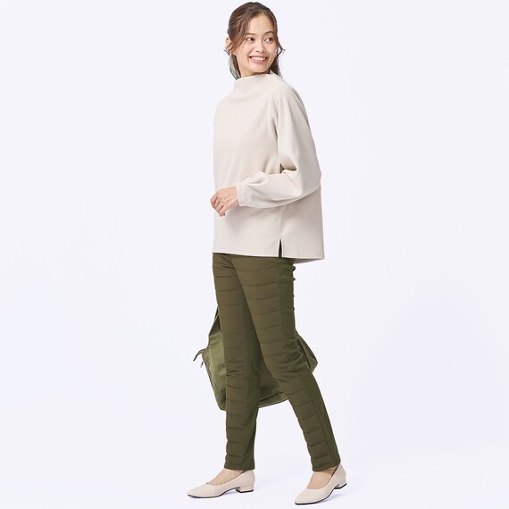 抗菌防臭生地使いあったかダウンパンツ　ショート丈　(24107) 31枚目画像