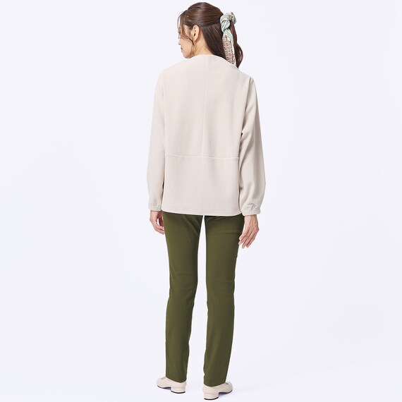 抗菌防臭生地使いあったかダウンパンツ　ショート丈　(24107) 32枚目画像