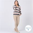 抗菌防臭生地使いあったかダウンパンツ　ショート丈　(24107) 33枚目画像