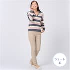 抗菌防臭生地使いあったかダウンパンツ ショート丈 (24107) 33枚目画像