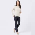 抗菌防臭生地使いあったかダウンパンツ ロング丈 (24109) 3枚目画像