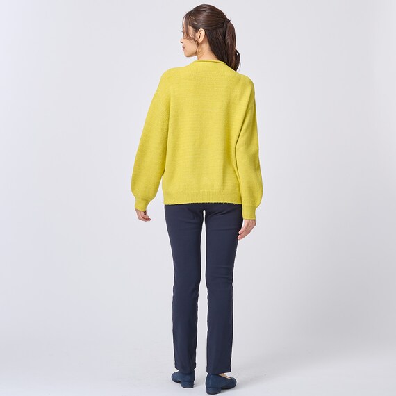 抗菌防臭生地使いあったかダウンパンツ　ロング丈　(24109) 8枚目画像