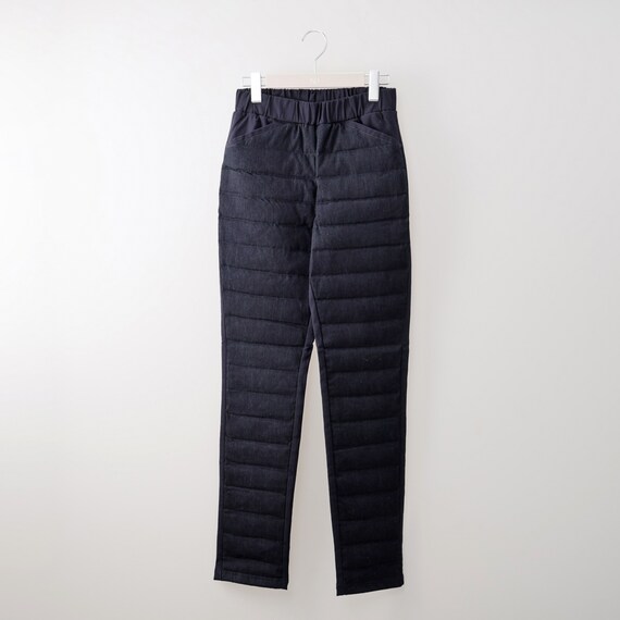 抗菌防臭生地使いあったかダウンパンツ　ロング丈　(24109) 9枚目画像