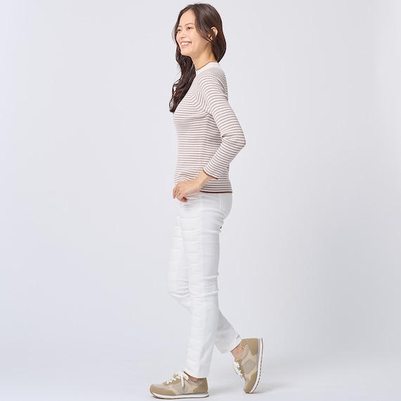 抗菌防臭生地使いあったかダウンパンツ ロング丈 (24109) 22枚目画像