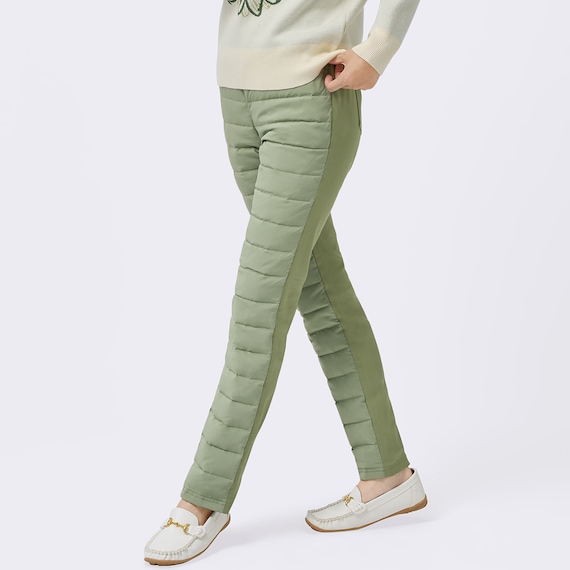 抗菌防臭生地使いあったかダウンパンツ レギュラー丈 (24111) EC限定カラー 11枚目画像