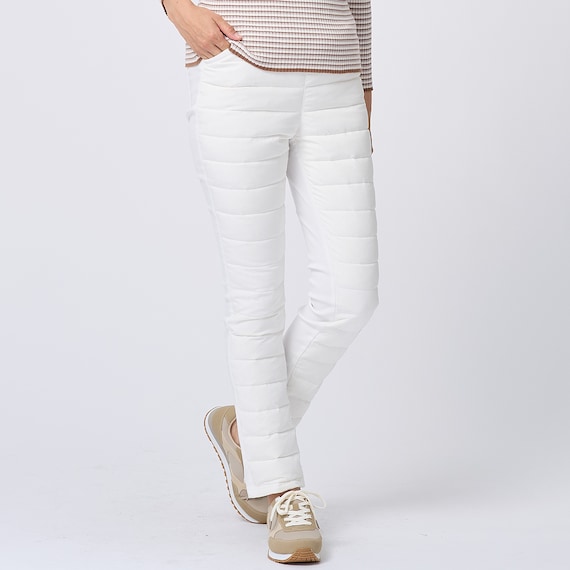 抗菌防臭生地使いあったかダウンパンツ レギュラー丈 (24111) EC限定カラー 17枚目画像