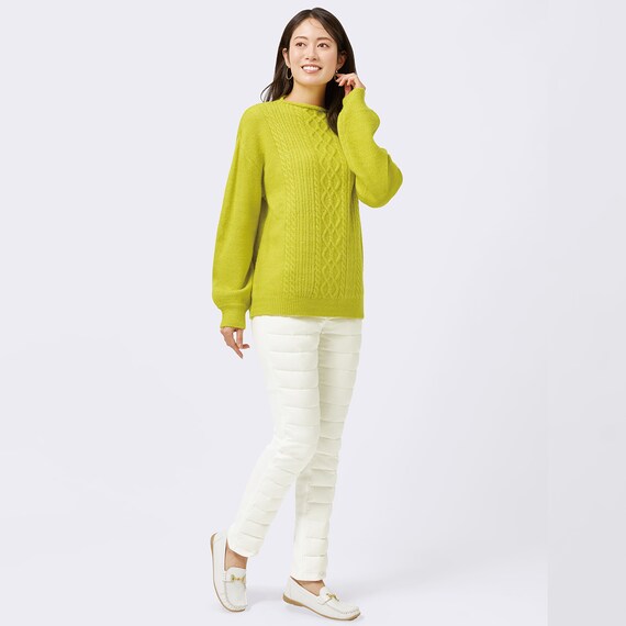 抗菌防臭生地使いあったかダウンパンツ　レギュラー丈　(24111)　EC限定カラー 20枚目画像