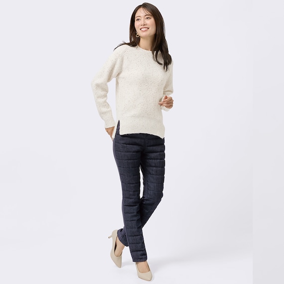 抗菌防臭生地使いあったかダウンパンツ レギュラー丈 (24111) EC限定カラー 24枚目画像