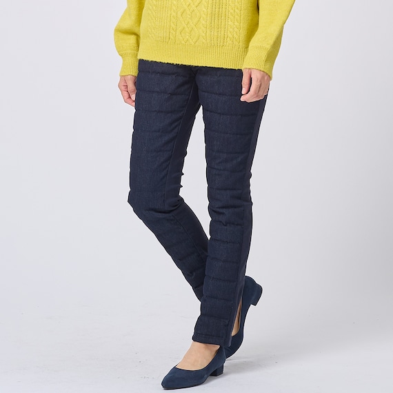 抗菌防臭生地使いあったかダウンパンツ レギュラー丈 (24111) EC限定カラー 27枚目画像