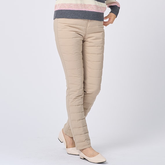 抗菌防臭生地使いあったかダウンパンツ レギュラー丈 (24111) EC限定カラー 35枚目画像