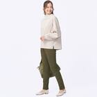 抗菌防臭生地使いあったかダウンパンツ レギュラー丈 (24111) EC限定カラー 3枚目画像