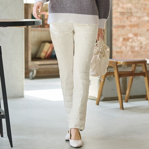 抗菌防臭生地使いあったかダウンパンツ レギュラー丈 (24111) EC限定カラー 17枚目画像