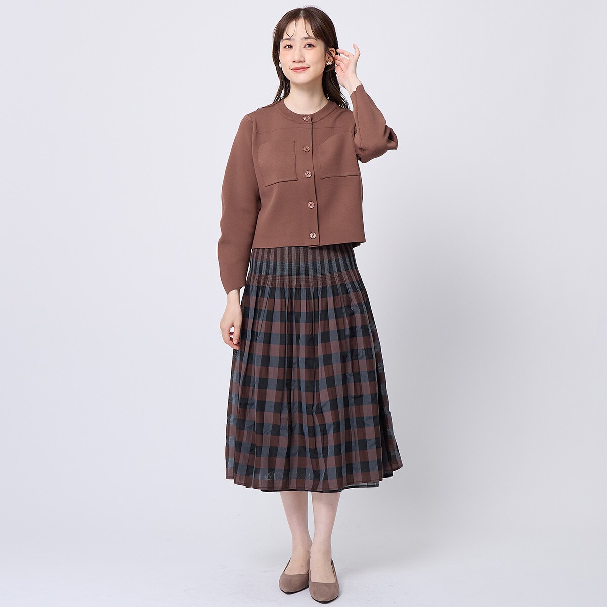 【新品未使用】ピッコーネクラブ　42 スカート　リバーシブル　防風　防寒　暖かい リバーシブルスカート (34111) | ニトリネット【公式】 家具