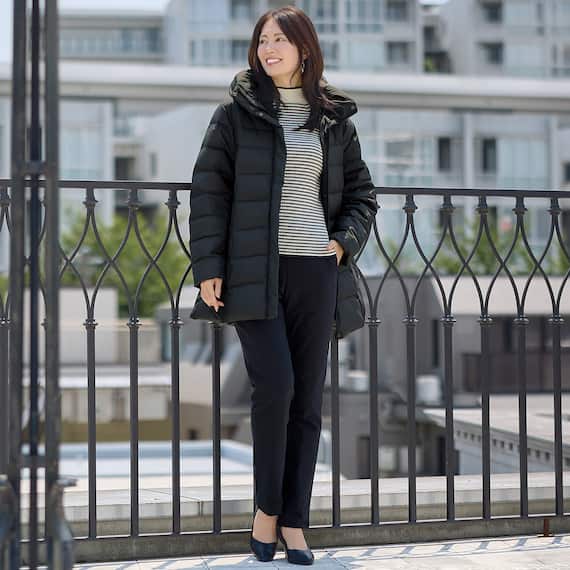 フレンチダウンボリューム襟コート (04105) 6枚目画像