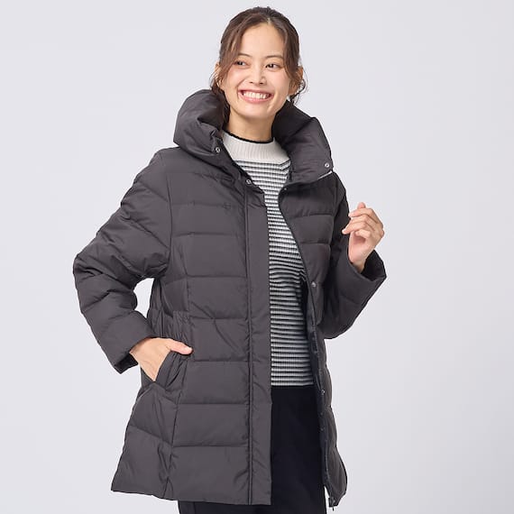 フレンチダウンボリューム襟コート (04105) 7枚目画像