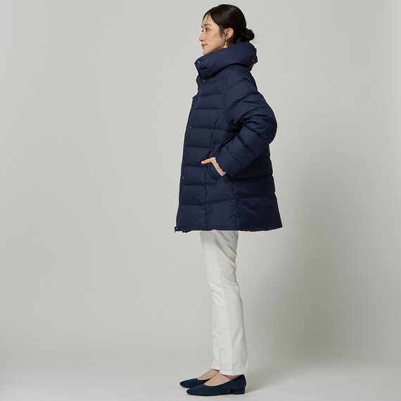 フレンチダウンボリューム襟コート (04105) 5枚目画像