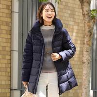 フレンチダウンボリューム襟コート　(04105)