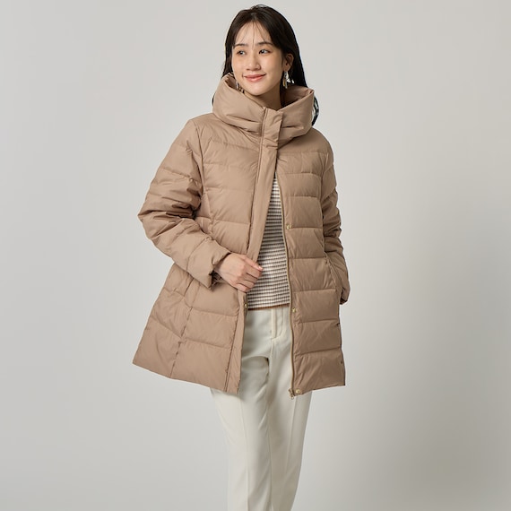 フレンチダウンボリューム襟コート (04105) 3枚目画像