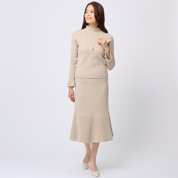 マーメイドニットロングスカート (34112) 1枚目画像