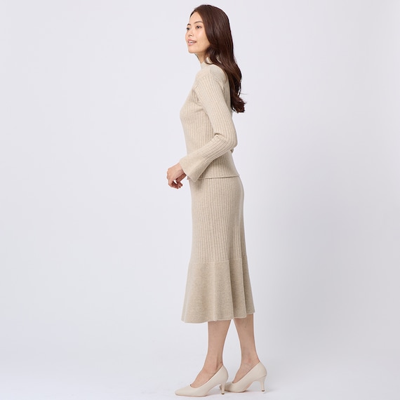 マーメイドニットロングスカート (34112) 3枚目画像