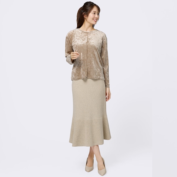 マーメイドニットロングスカート (34112) 5枚目画像