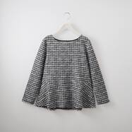 カットツイードプルオーバーブラウス　(54110)