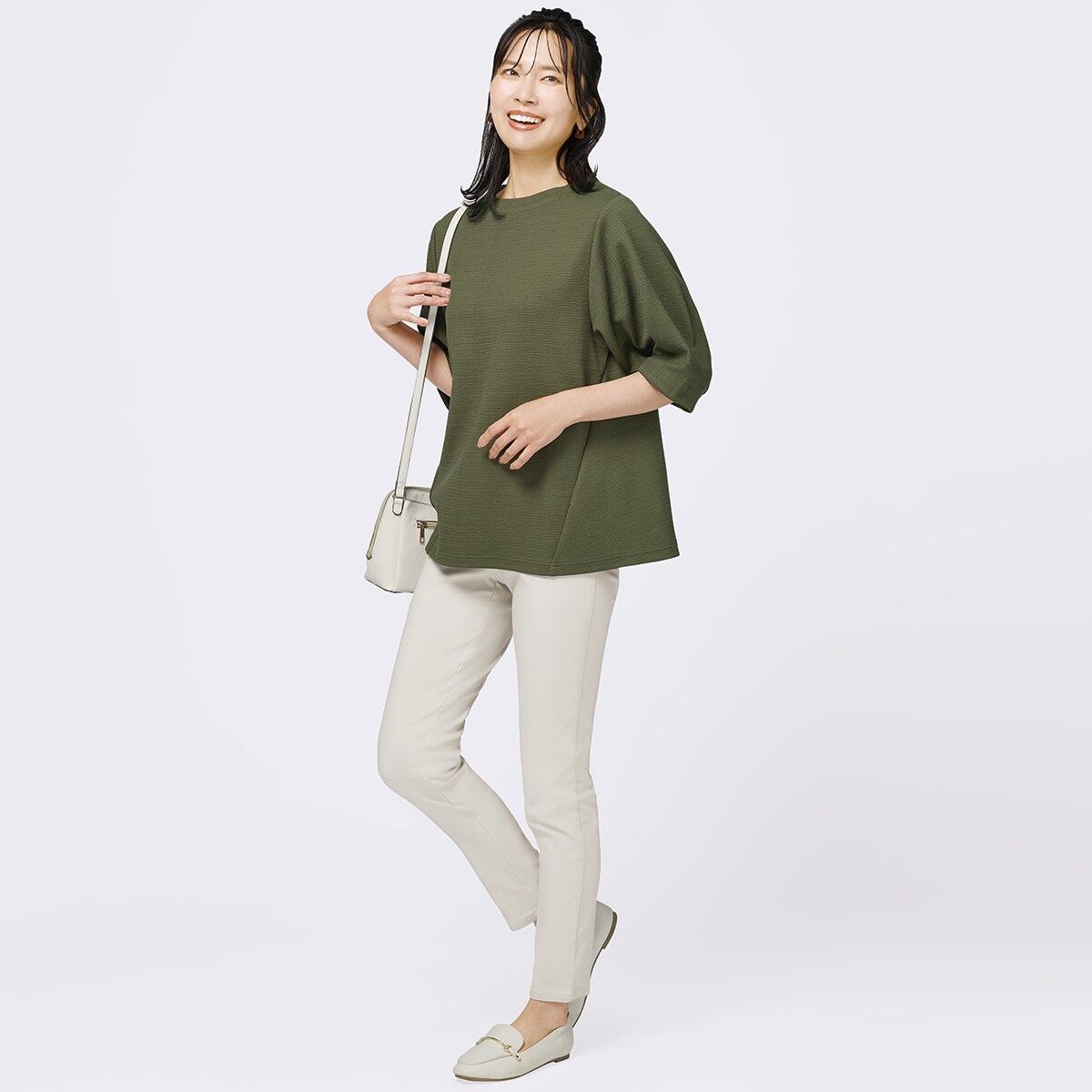 サイドライン切替えやわらかプルオーバー Sサイズ (64117