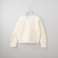 カーブスリーブ軽量ニットジャケット　(84103)