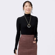 指通し穴あきニットプルオーバー (74100)(74101)