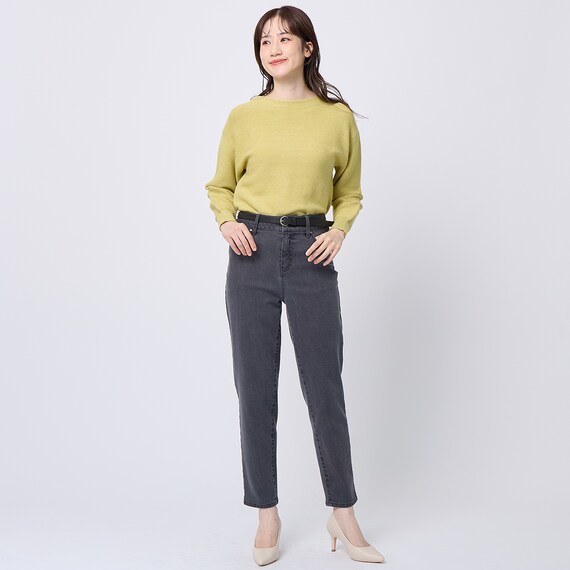 ラメ混ガーター編みニットプルオーバー (74112) 2枚目画像