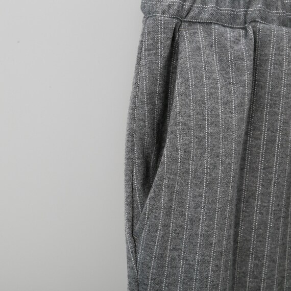 ラメ入りストライプパンツ レギュラ―丈 (24125) 4枚目画像