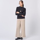 ピーチスキンエンボスセミワイドパンツ (24136) 1枚目画像