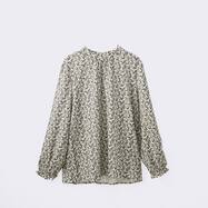 小花柄プリントプチスタンドネックブラウス　(54107)　(54115)