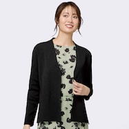 中花柄プリント7分袖ブラウス (54108)