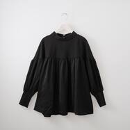 異素材ドッキングプチハイネックプルオーバー　(64118)