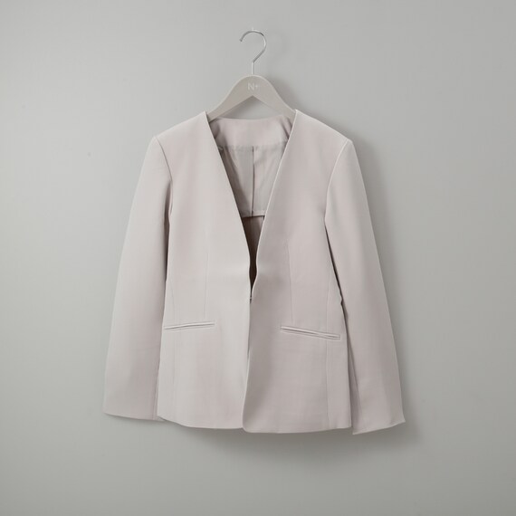 ライトダブルクロスノーカラージャケット (14110) 1枚目画像