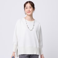 異素材使いドルマンスリーブプルオーバー (74121)