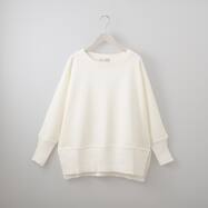 異素材使いドルマンスリーブプルオーバー　(74121)