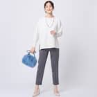 異素材使いドルマンスリーブプルオーバー (74121) 4枚目画像