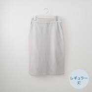 両面起毛ストレッチスカート レギュラー丈　(34119)