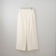 両面起毛ストレッチセミワイドパンツ　(24144)