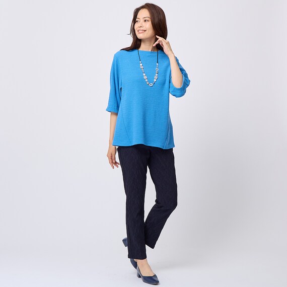 ボタニカル柄ジャカードテーパードパンツ (24147) 1枚目画像