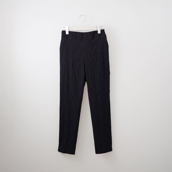 ボタニカル柄ジャカードテーパードパンツ (24147) 5枚目画像