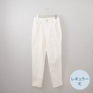 裏起毛テーパードデニムパンツ レギュラー丈　(24149)