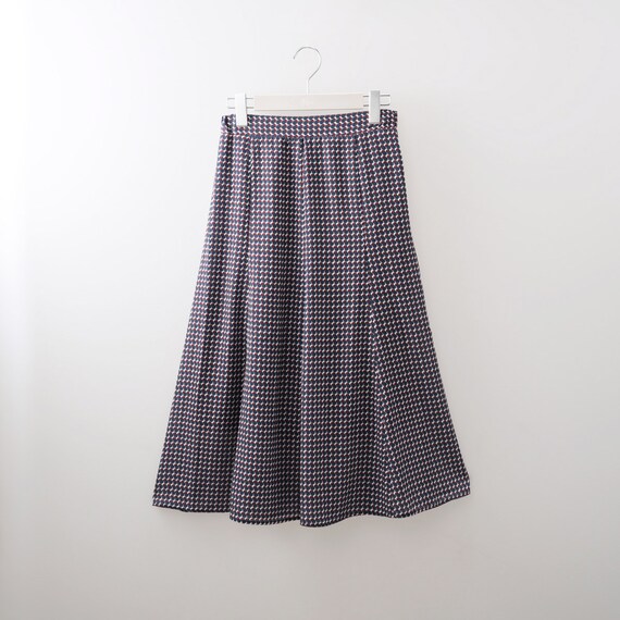 モダン幾何柄8枚はぎフレアースカート (34121) 1枚目画像