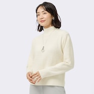 変わり編みなめらかニットプルオーバー (74125)