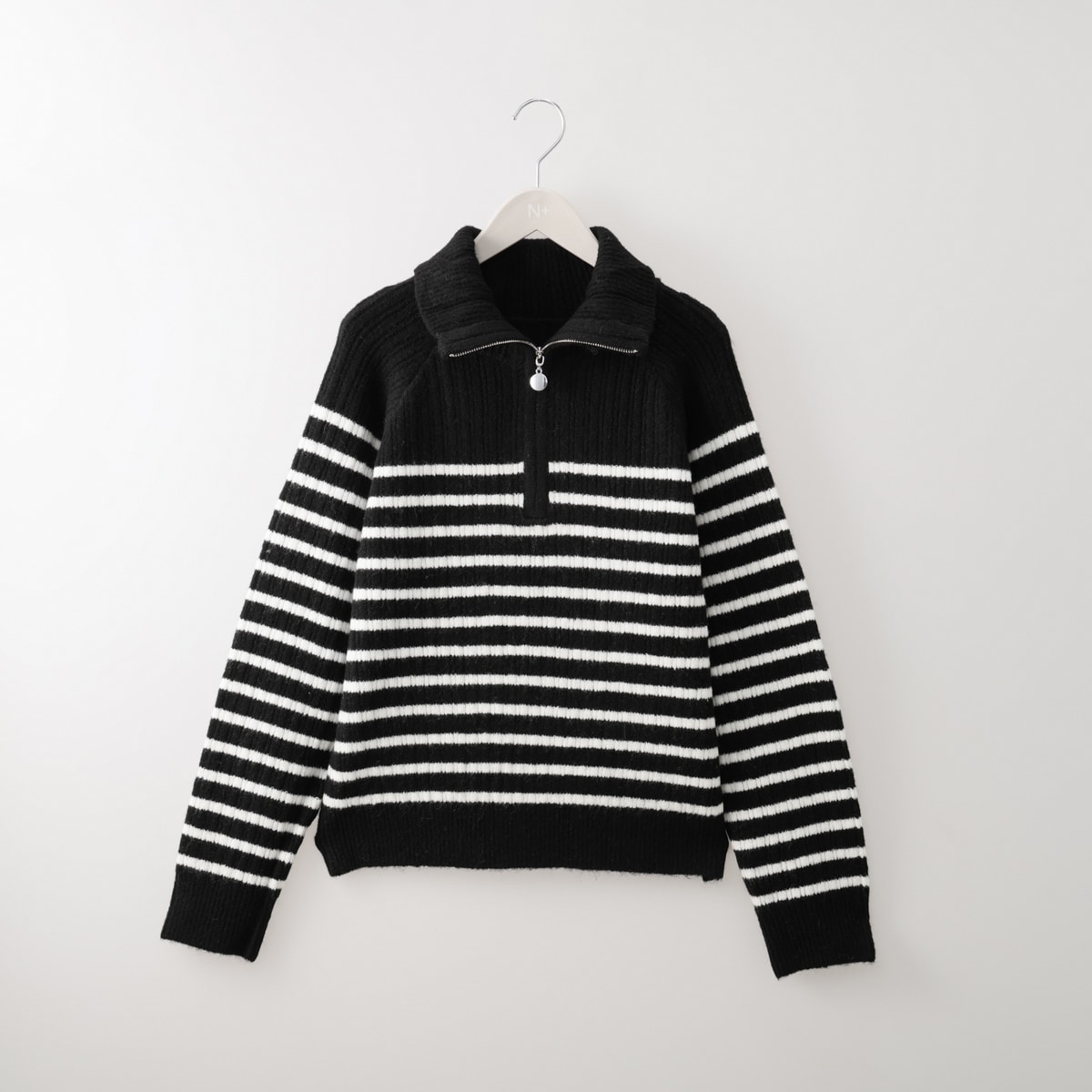 ハーフジップアップボーダー柄プルオーバー (74126) | ニトリネット