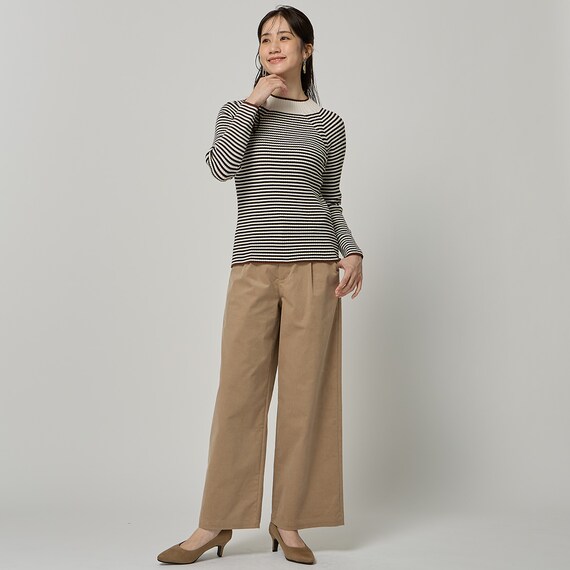 ストレッチコーデュロイセミワイドパンツ　(24151) 1枚目画像