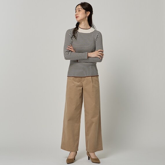 ストレッチコーデュロイセミワイドパンツ　(24151) 3枚目画像