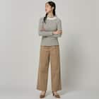 ストレッチコーデュロイセミワイドパンツ (24151) 3枚目画像